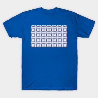 Blue "Coat of Arms" Pattern T-Shirt